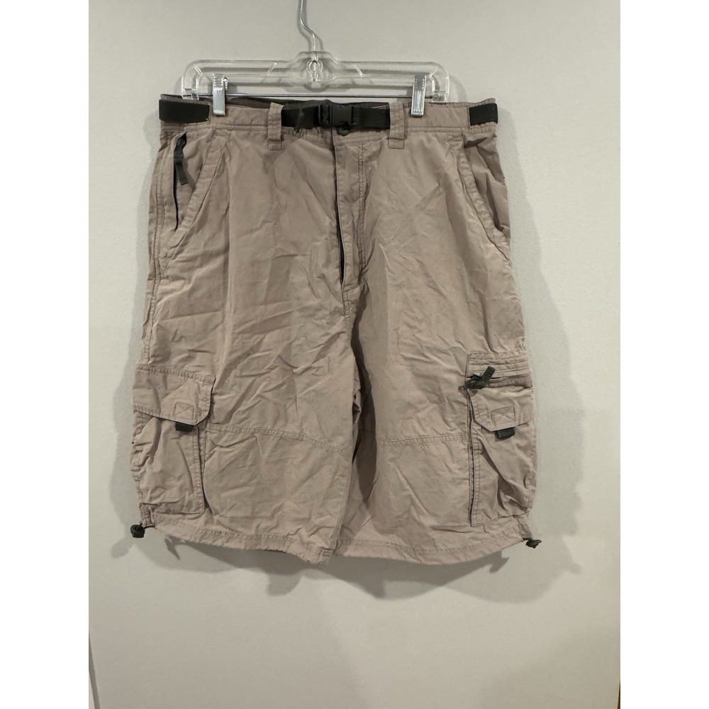 Carbon Cargo Shorts Military Style Loose Fit Multi Pockets Cotton Casual Mens